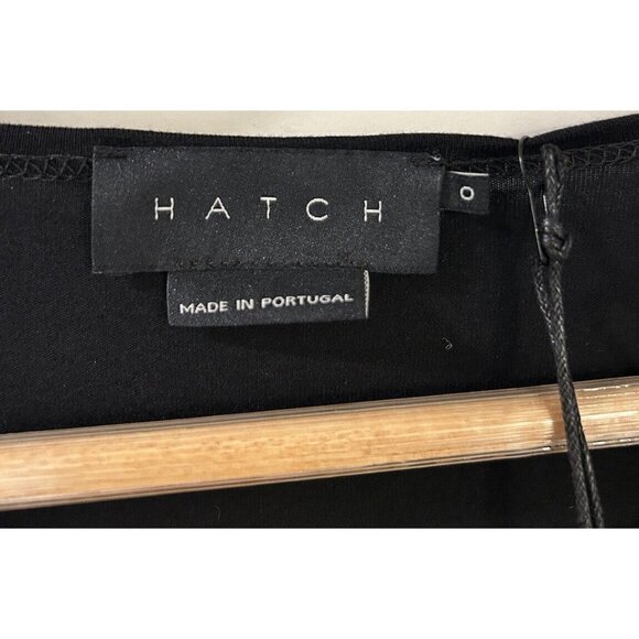 Hatch Black Long Sleeve Tee Women's Size 0 NWT - Picture 6 of 8